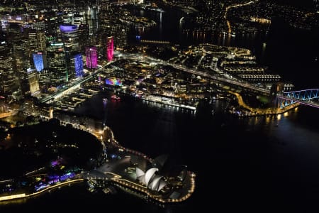 Aerial Image of SYDNEY OPERA HOUSE VIVID