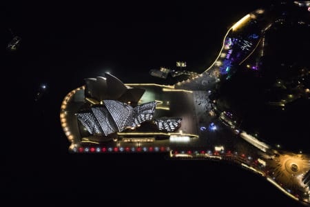 Aerial Image of SYDNEY OPERA HOUSE VIVID