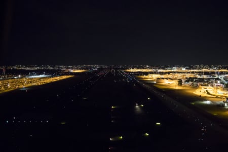 Aerial Image of SYDNEY AIRPORT NIGHT SHOT