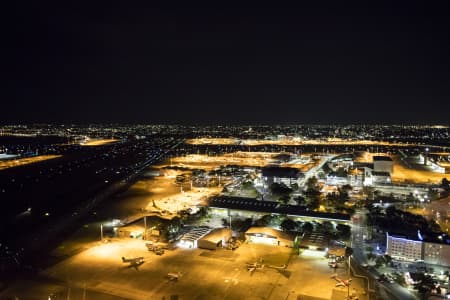 Aerial Image of SYDNEY AIRPORT NIGHT SHOT