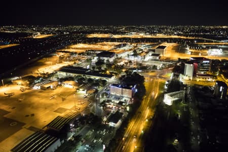 Aerial Image of SYDNEY AIRPORT NIGHT SHOT