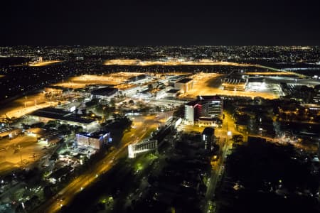 Aerial Image of SYDNEY AIRPORT NIGHT SHOT