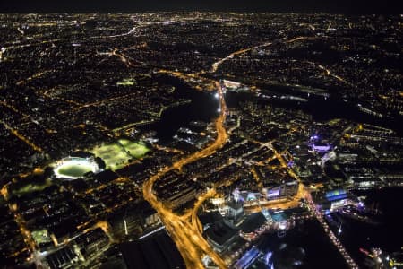 Aerial Image of DARLING HARBOUR NIGHT SHOOT AT VIVID