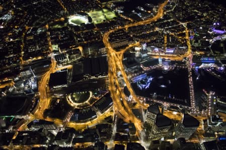 Aerial Image of DARLING HARBOUR NIGHT SHOOT AT VIVID