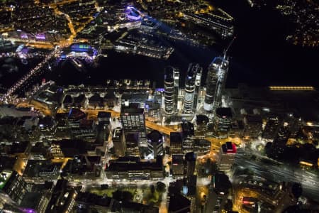 Aerial Image of BARANGAROO NIGHT SHOT AT VIVID