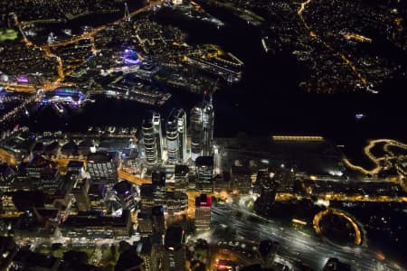 Aerial Image of BARANGAROO NIGHT SHOT AT VIVID