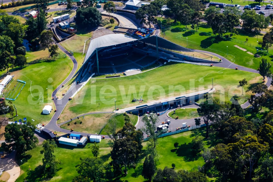 Aerial Image of Sidney Myer Music Bowl