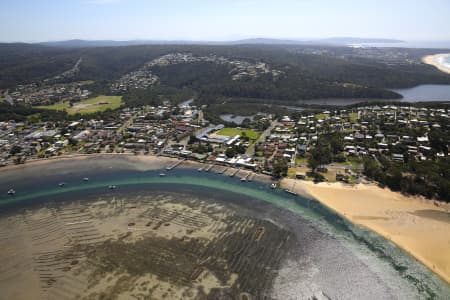 Aerial Image of TURA BEACH - MERIMBULA