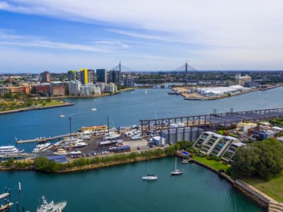 Aerial Image of ANZAC BRIDGE
