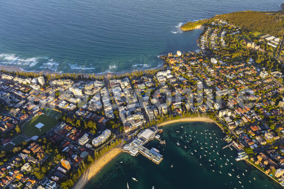 Aerial Image of Manly Dusk
