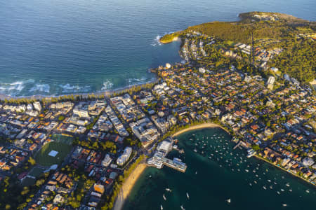 Aerial Image of MANLY DUSK