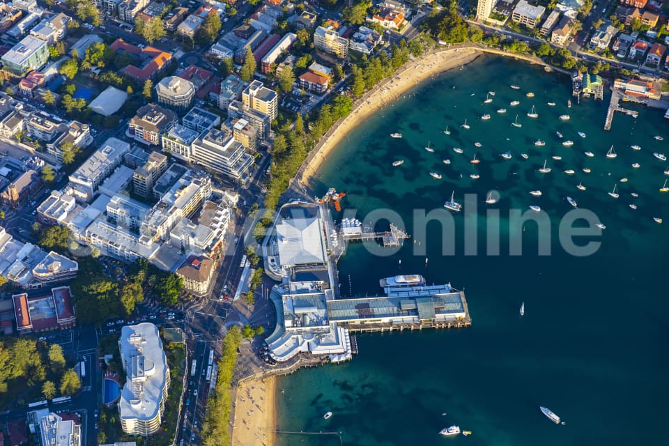 Aerial Image of Manly Dusk