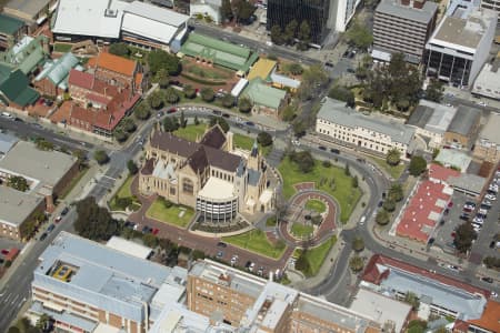Aerial Image of ST MARY\'S CATHERDRAL PERTH AND SURROUNDS
