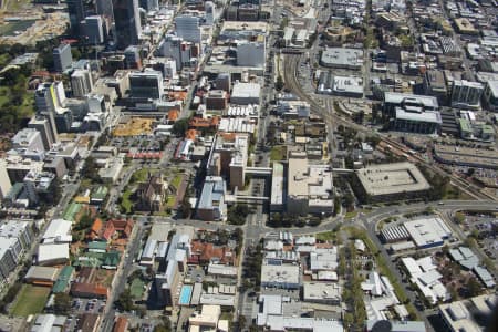 Aerial Image of ST MARY\'S CATHERDRAL PERTH AND SURROUNDS