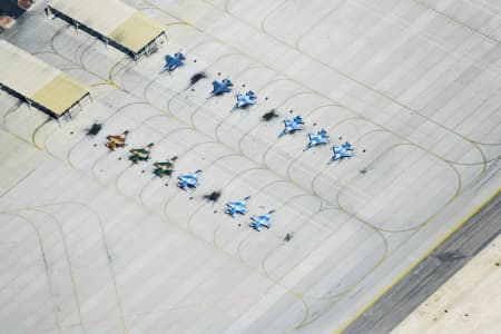 Aerial Image of NELLIS AIR FORCE BASE NEVADA