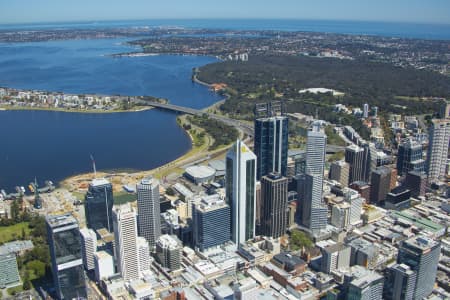 Aerial Image of PERTH CBD