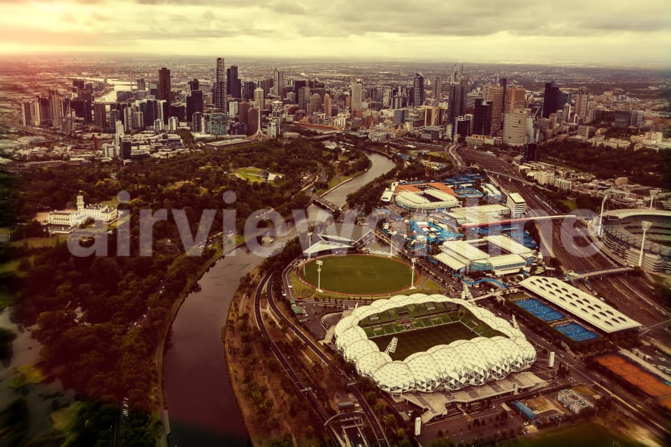 Aerial Image of Australian Open 2016