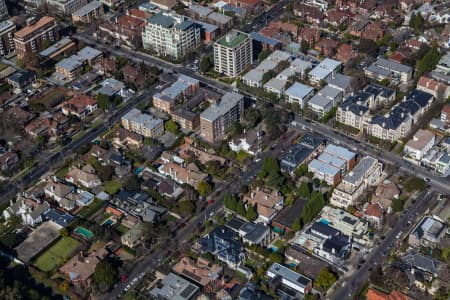Aerial Image of CNR OF TOORAK ROAD AND WILLIAMS ROAD