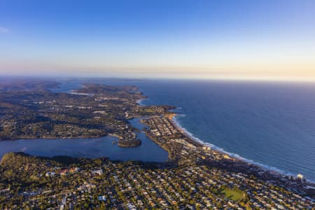 Aerial Image of NARRABEEN DUSK