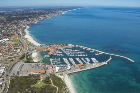 Aerial Image of SORRENTO QUAY HILLARYS BOAT HARBOUR