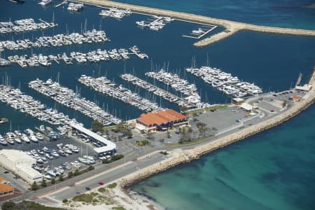 Aerial Image of SORRENTO QUAY HILLARYS BOAT HARBOUR