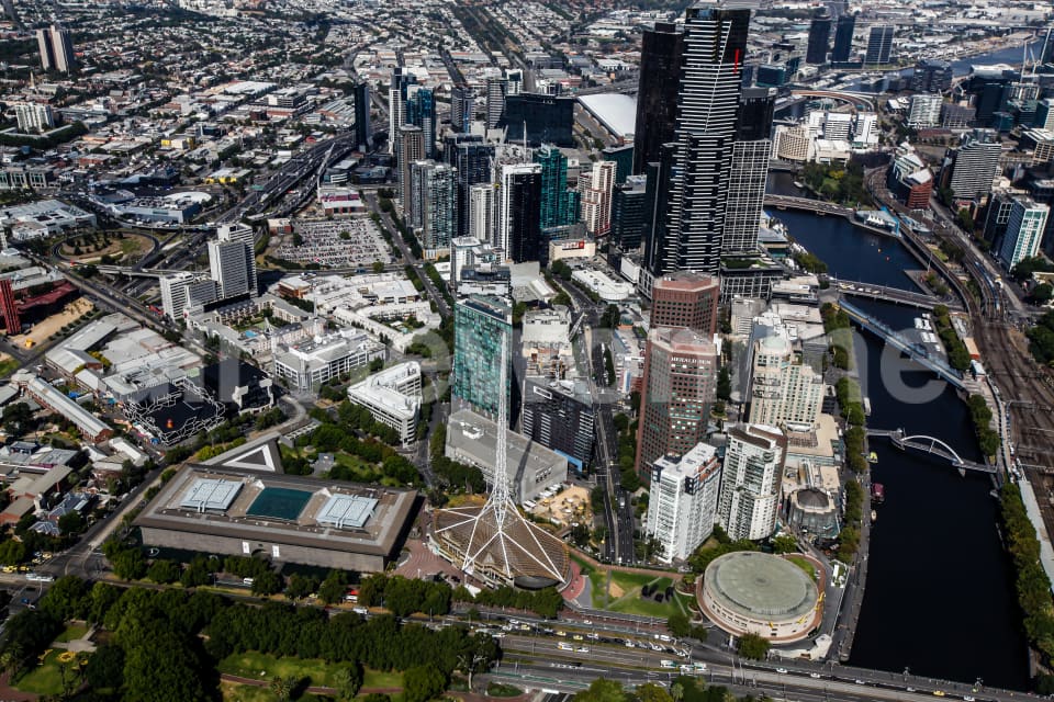 Aerial Image of The Arts Center Melbourne