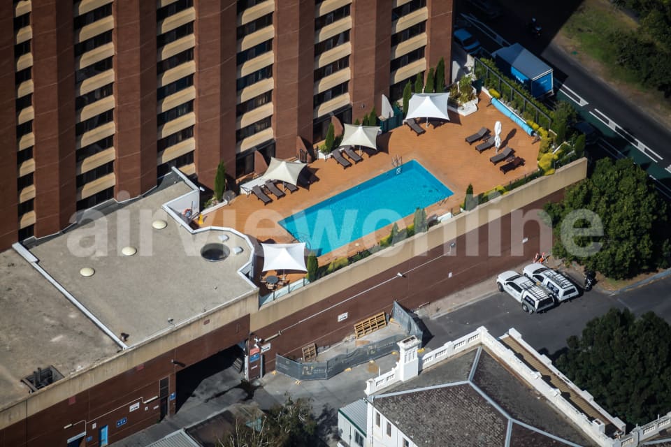 Aerial Image of Swimming Pool At The Hilton Melbourne