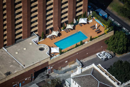 Aerial Image of SWIMMING POOL AT THE HILTON MELBOURNE