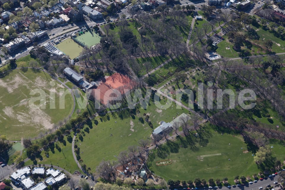 Aerial Image of Edinburgh Gardens Fitzroy