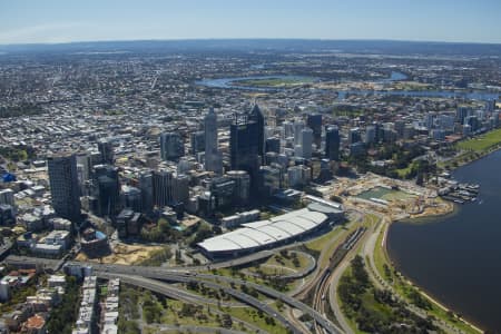 Aerial Image of PERTH CBD FROM WEST PERTH