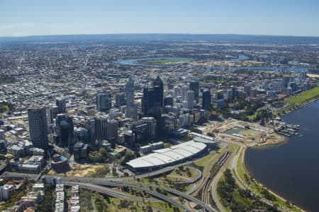 Aerial Image of PERTH CBD FROM WEST PERTH