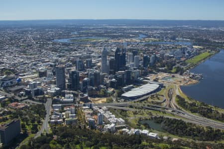 Aerial Image of PERTH CBD FROM WEST PERTH