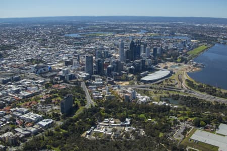 Aerial Image of PERTH CBD FROM WEST PERTH