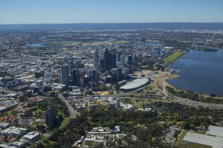 Aerial Image of PERTH CBD FROM WEST PERTH