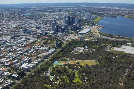 Aerial Image of PERTH CBD FROM WEST PERTH