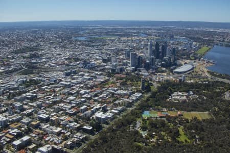 Aerial Image of PERTH CBD FROM WEST PERTH