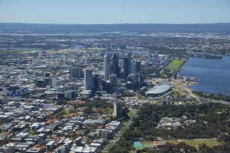 Aerial Image of PERTH CBD FROM WEST PERTH