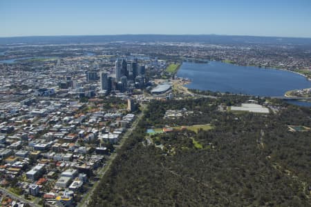Aerial Image of PERTH CBD FROM WEST PERTH