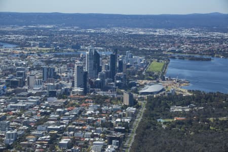 Aerial Image of PERTH CBD FROM WEST PERTH