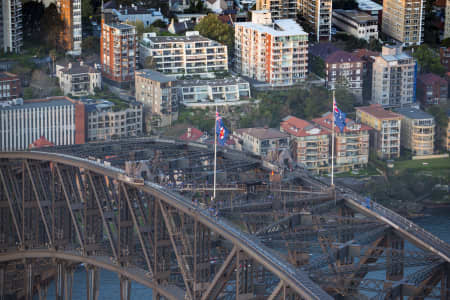 Aerial Image of SYDNEY HARBOUR BRIDGE AT DUSK