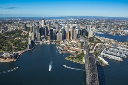 Aerial Image of CIRCULAR QUAY SYDNEY