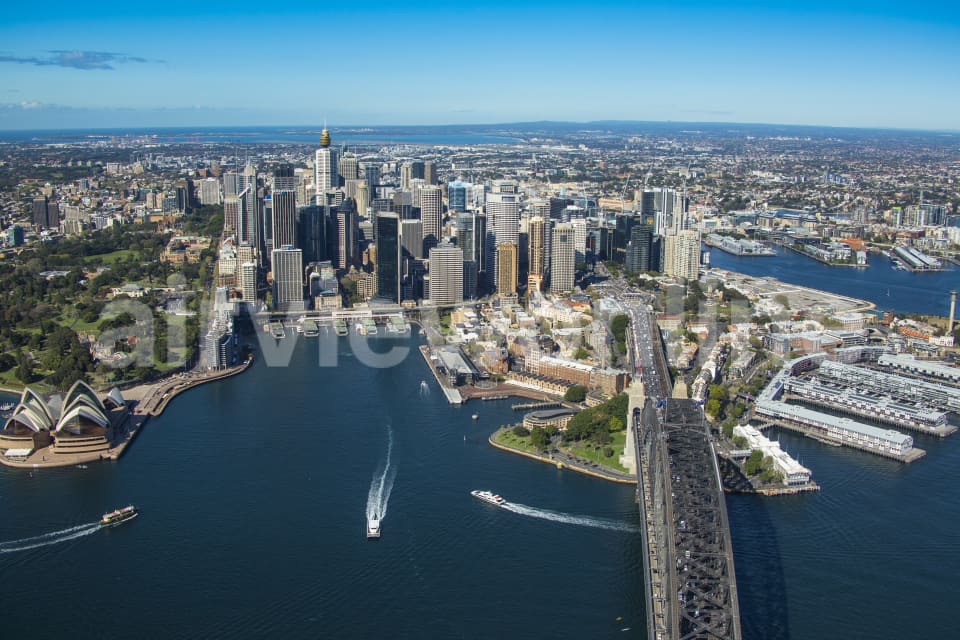 Aerial Image of Circular Quay Sydney
