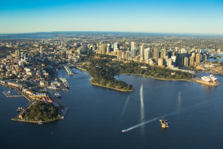 Aerial Image of SYDNEY HARBOUR DAWN