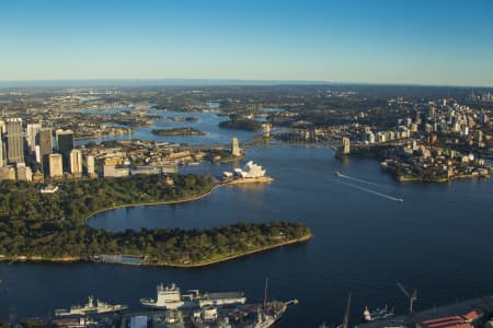 Aerial Image of SYDNEY HARBOUR DAWN