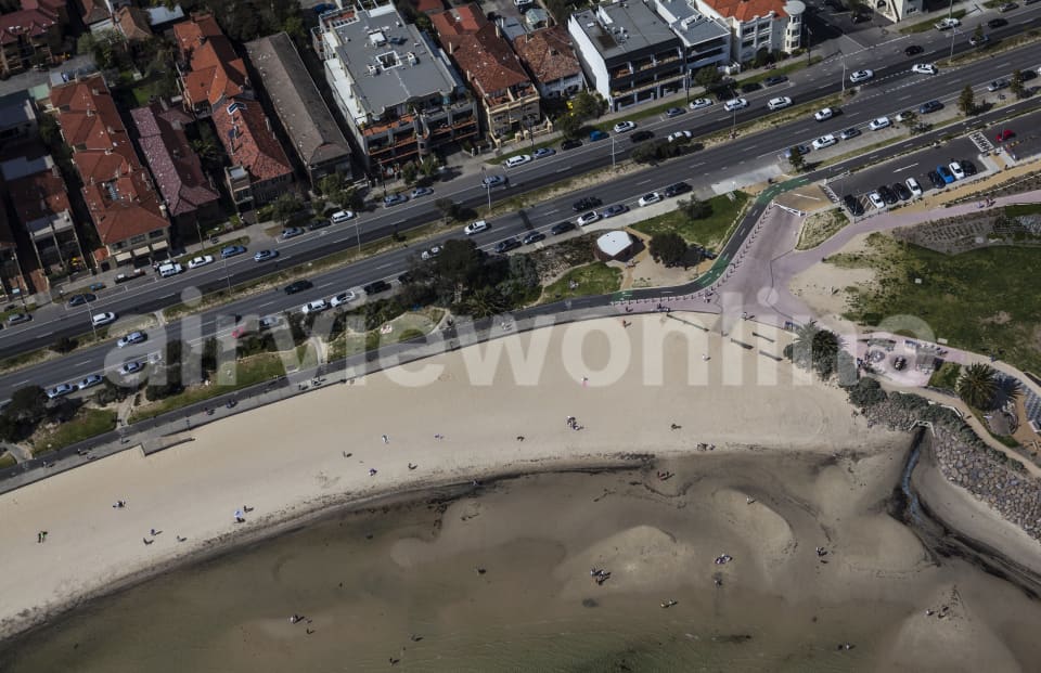Aerial Image of St Kilda Beach