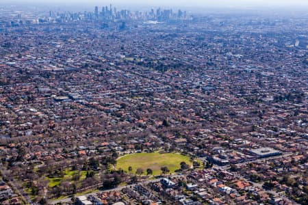 Aerial Image of CANTRAL PARK, MALVERN EAST AND MELBOURNE CBD