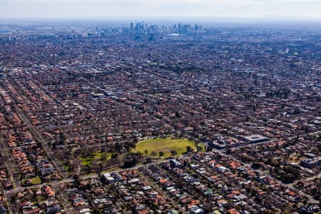 Aerial Image of CANTRAL PARK, MALVERN EAST AND MELBOURNE CBD