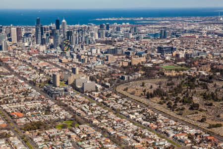 Aerial Image of CARLTON AND MELBOURNE