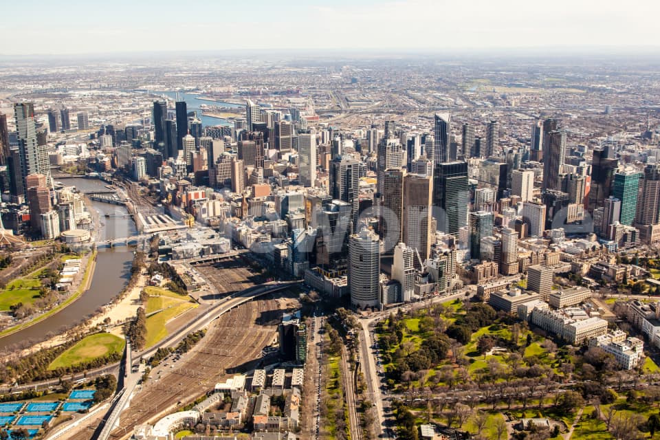 Aerial Image of East Melbourne