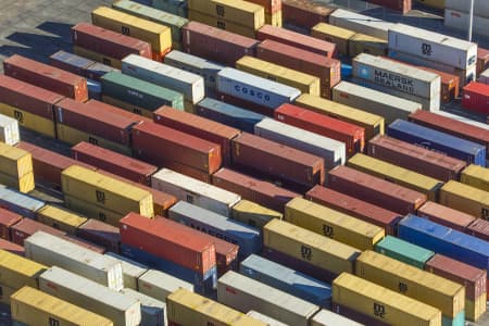 Aerial Image of SHIPPING CONTAINERS